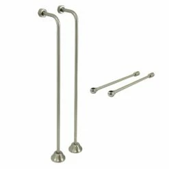 Vintage CCK468 Single Offset Supply Line With Wall Bracket Combo, Brushed Nickel