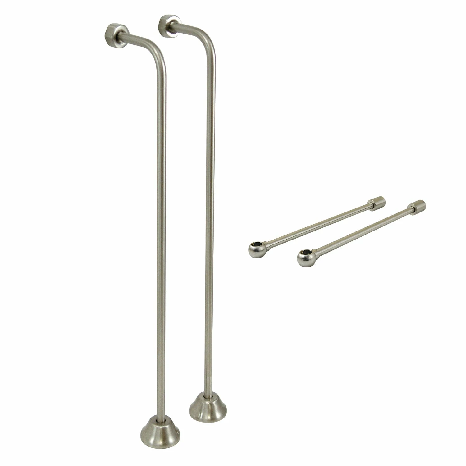 Vintage CCK468 Single Offset Supply Line With Wall Bracket Combo, Brushed Nickel