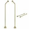 Vintage CCK477 Double Offset Supply Line With Wall Bracket Combo, Brushed Brass
