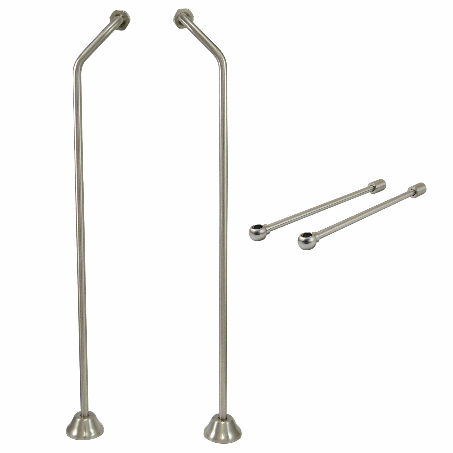 Vintage CCK478 Double Offset Supply Line With Wall Bracket Combo, Brushed Nickel