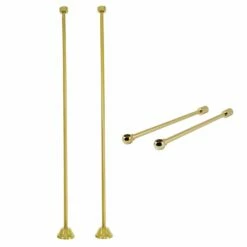 Vintage CCK482 Straight Supply Line With Wall Bracket Combo, Polished Brass