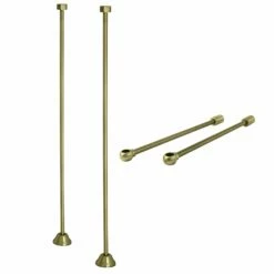 Vintage CCK483 Straight Supply Line With Wall Bracket Combo, Antique Brass