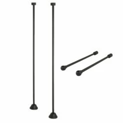 Vintage CCK485 Straight Supply Line With Wall Bracket Combo, Oil Rubbed Bronze