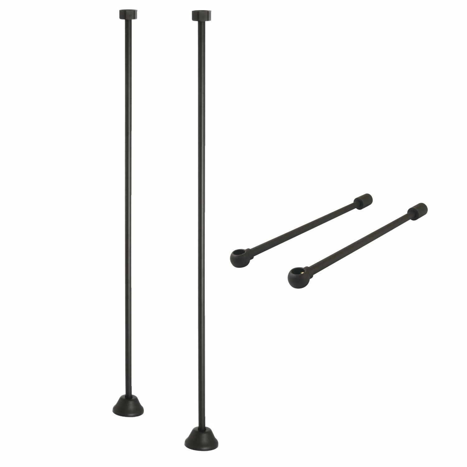 Vintage CCK485 Straight Supply Line With Wall Bracket Combo, Oil Rubbed Bronze