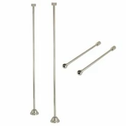 Vintage CCK486 Straight Supply Line With Wall Bracket Combo, Polished Nickel