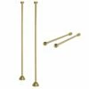 Vintage CCK487 Straight Supply Line With Wall Bracket Combo, Brushed Brass