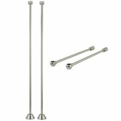 Vintage CCK488 Straight Supply Line With Wall Bracket Combo, Brushed Nickel