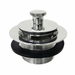 Made To Match DLL206 Brass Lift And Turn Tub Drain, Polished Nickel