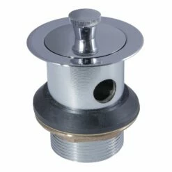 Trimscape DLL221 Brass Lift And Turn Tub Drain With Overflow, Polished Chrome