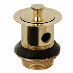 Trimscape DLL222 Brass Lift And Turn Tub Drain With Overflow, Polished Brass