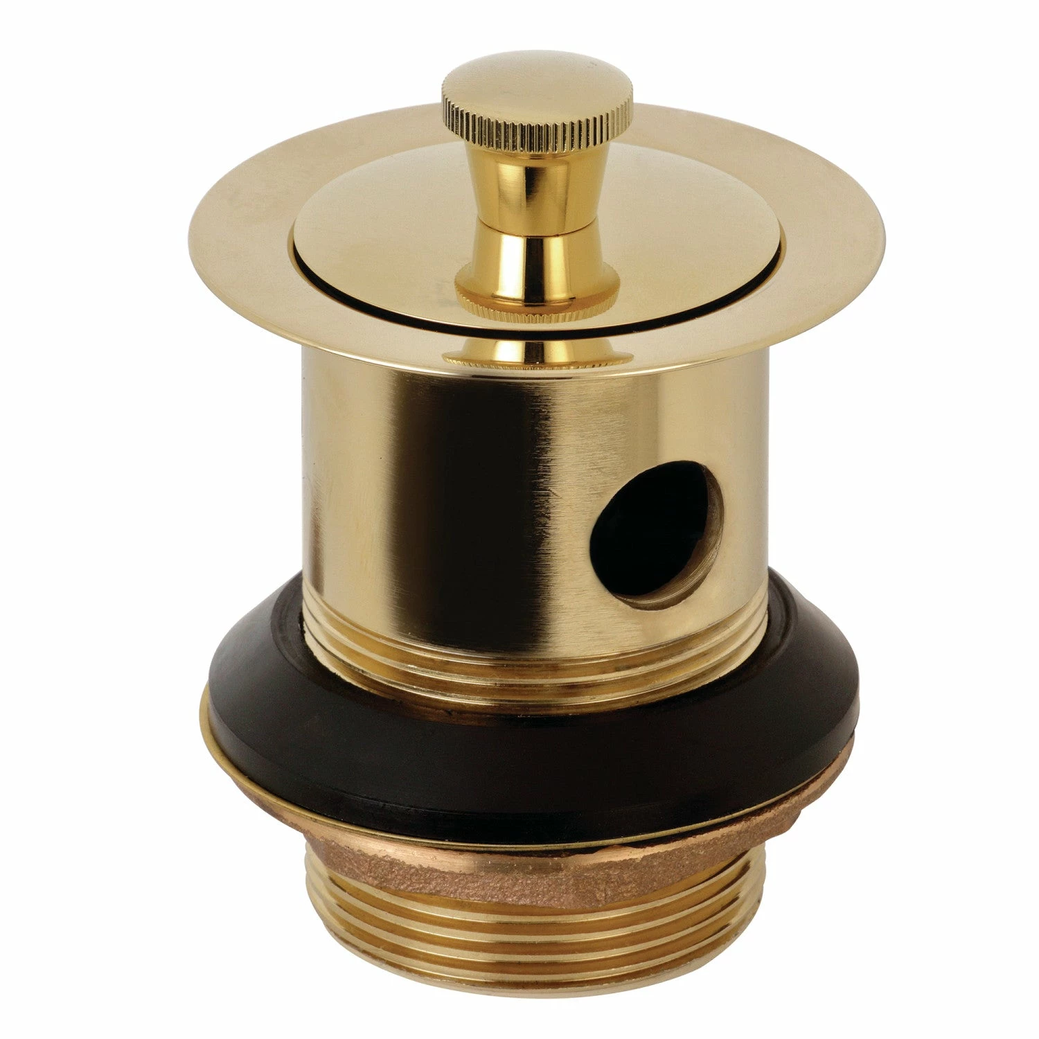 Trimscape DLL222 Brass Lift And Turn Tub Drain With Overflow, Polished Brass