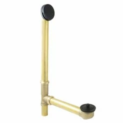 Made To Match DLL3160 21-Inch Brass Lift And Turn Tub Waste And Overflow, Matte Black