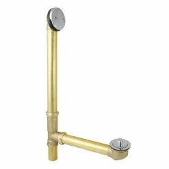 Made To Match DLL3161 21-Inch Brass Lift And Turn Tub Waste And Overflow, Polished Chrome