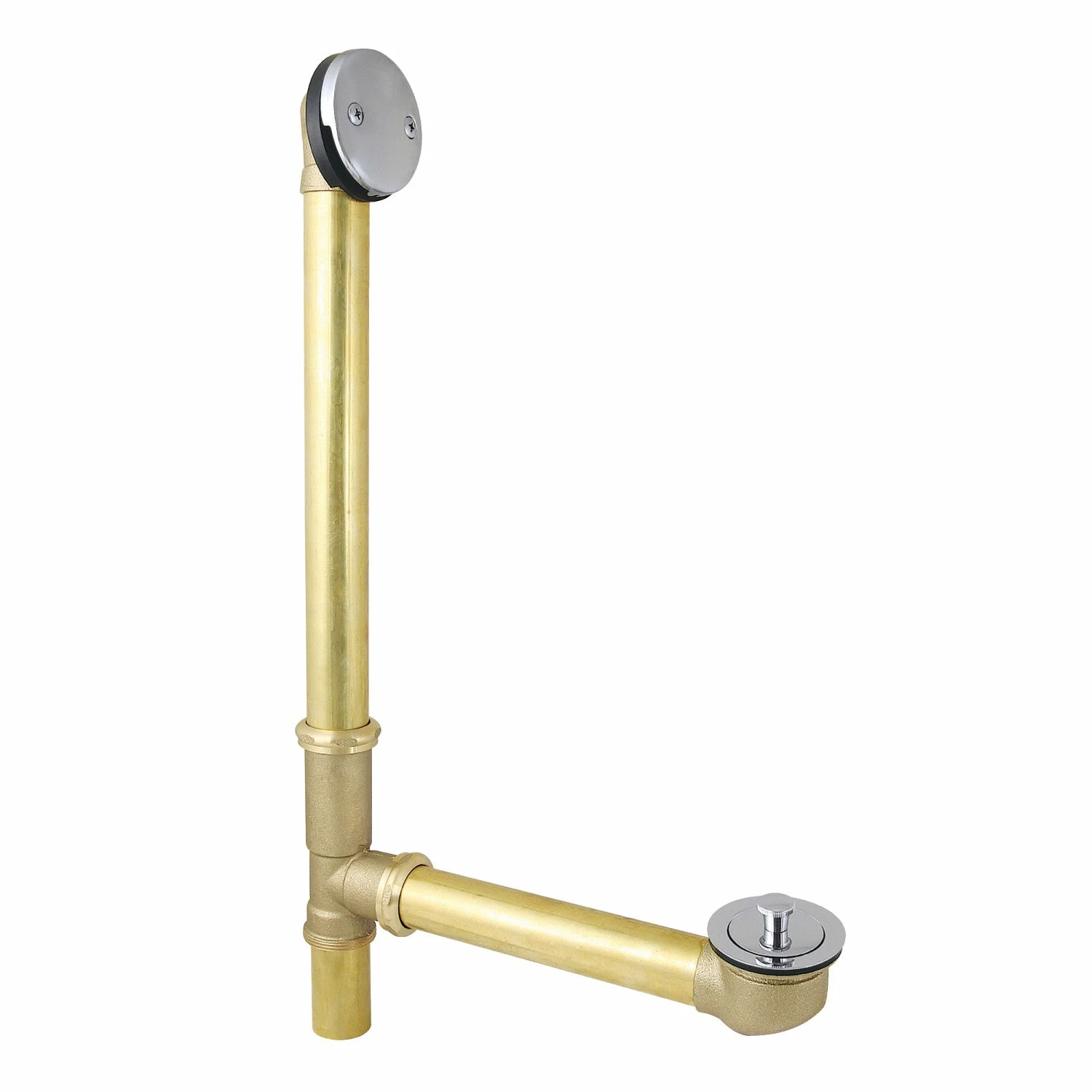 Made To Match DLL3161 21-Inch Brass Lift And Turn Tub Waste And Overflow, Polished Chrome
