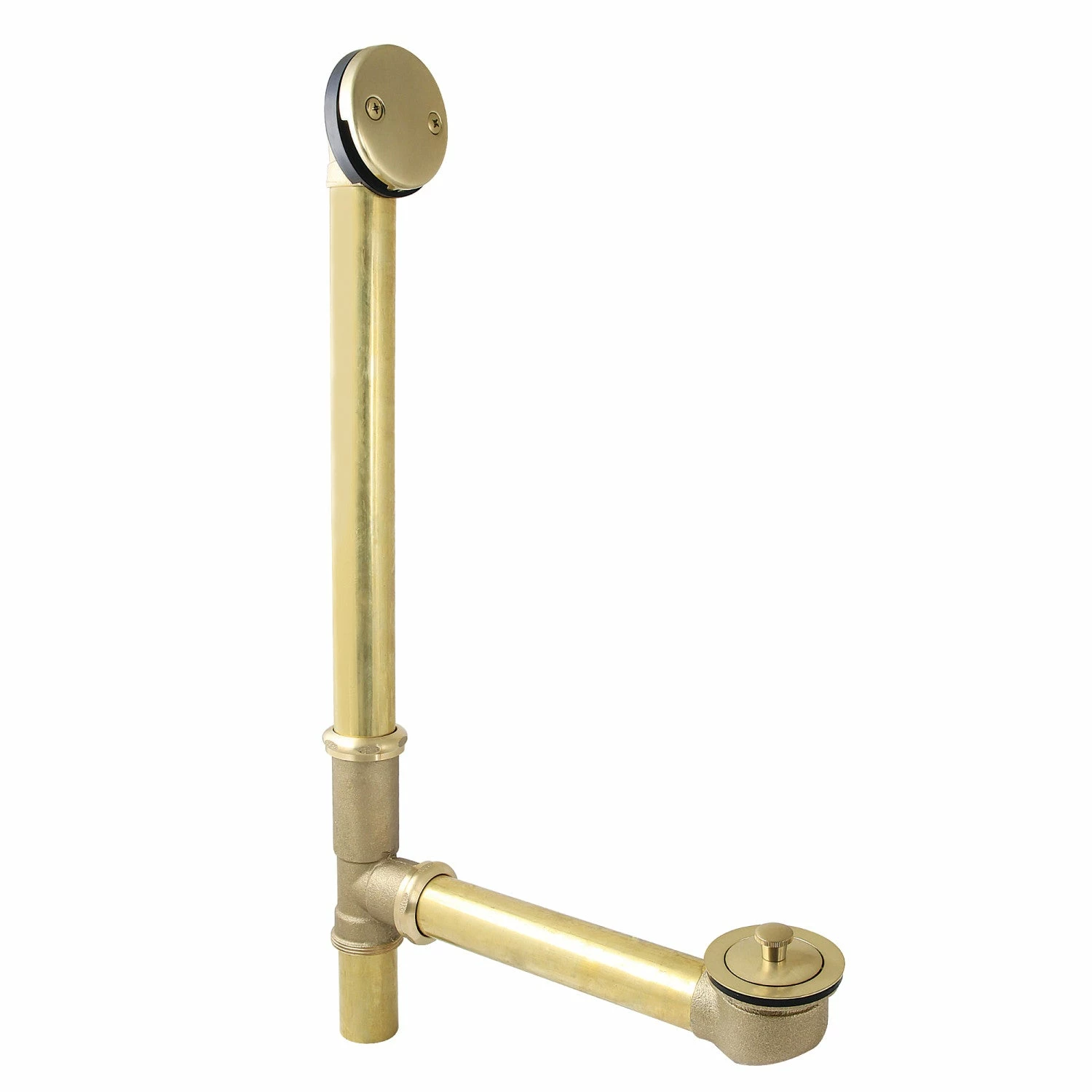 Made To Match DLL3167 21-Inch Brass Lift And Turn Tub Waste And Overflow, Brushed Brass