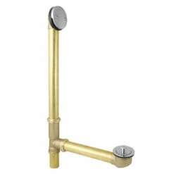Made To Match DLL3181 23-Inch Brass Lift And Turn Tub Waste And Overflow, Polished Chrome