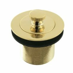 Made To Match DLT15PB 1-1/2-Inch Lift And Turn Tub Drain With 1-1/2-Inch Body Thread, Polished Brass
