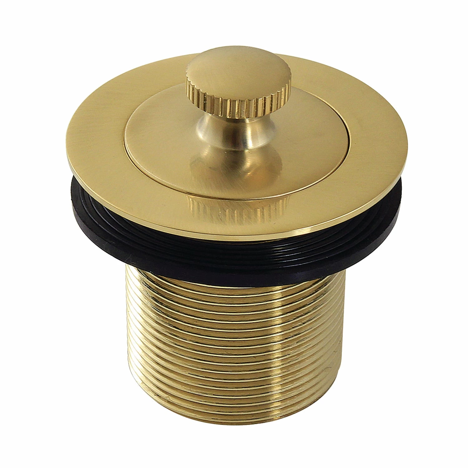 Made To Match DLT17SB 1-1/2-Inch Lift And Turn Tub Drain With 1-3/4-Inch Body Thread, Brushed Brass