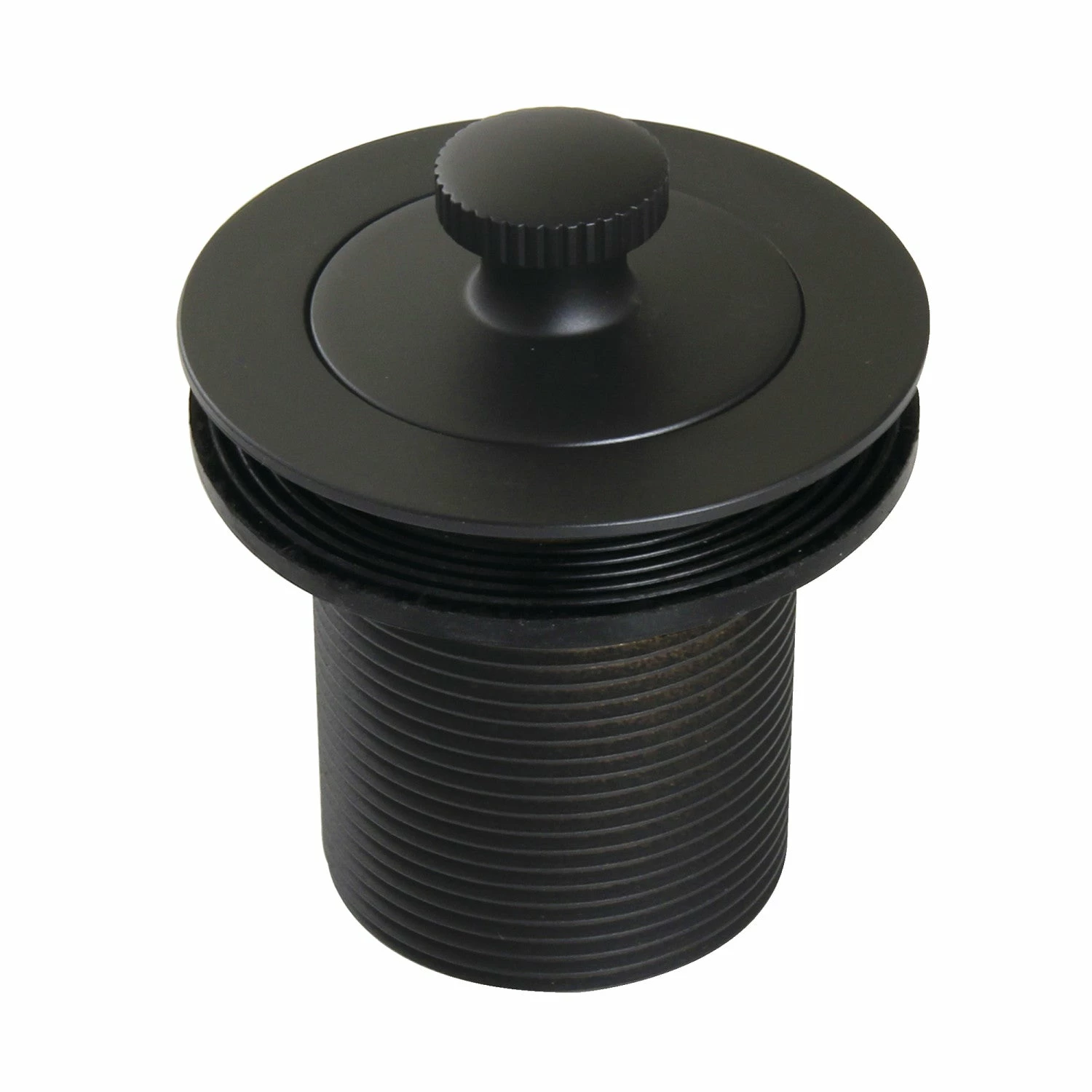 Made To Match DLT20MB 1-1/2-Inch Lift And Turn Tub Drain With 2-Inch Body Thread, Matte Black