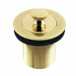 Made To Match DLT20PB 1-1/2-Inch Lift And Turn Tub Drain With 2-Inch Body Thread, Polished Brass