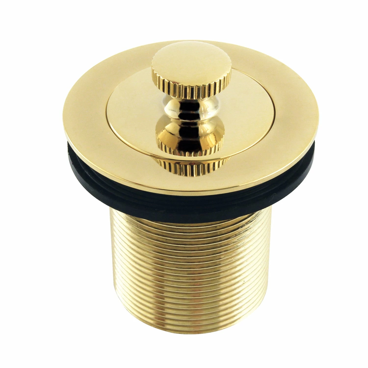 Made To Match DLT20PB 1-1/2-Inch Lift And Turn Tub Drain With 2-Inch Body Thread, Polished Brass