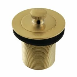 Made To Match DLT20SB 1-1/2-Inch Lift And Turn Tub Drain With 2-Inch Body Thread, Brushed Brass