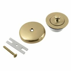 Trimscape DLT5301A7 Zinc Alloy Lift And Turn Tub Drain Conversion Kit, Brushed Brass