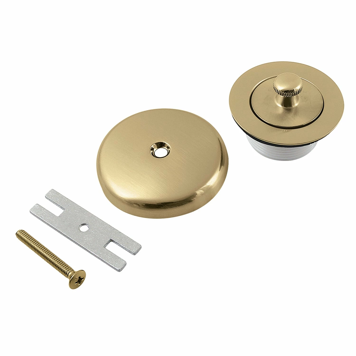 Trimscape DLT5301A7 Zinc Alloy Lift And Turn Tub Drain Conversion Kit, Brushed Brass