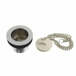 Made To Match DSP15CP 1-1/2-Inch Chain And Stopper Tub Drain With 1-1/2-Inch Body Thread, Polished Chrome