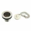 Made To Match DSP15PN 1-1/2-Inch Chain And Stopper Tub Drain With 1-1/2-Inch Body Thread, Polished Nickel