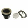Made To Match DSP17AB 1-1/2-Inch Chain And Stopper Tub Drain With 1-3/4-Inch Body Thread, Antique Brass