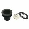 Made To Match DSP17MB 1-1/2-Inch Chain And Stopper Tub Drain With 1-3/4-Inch Body Thread, Matte Black