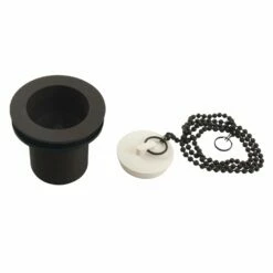 Made To Match DSP20ORB 1-1/2-Inch Chain And Stopper Tub Drain With 2-Inch Body Thread, Oil Rubbed Bronze