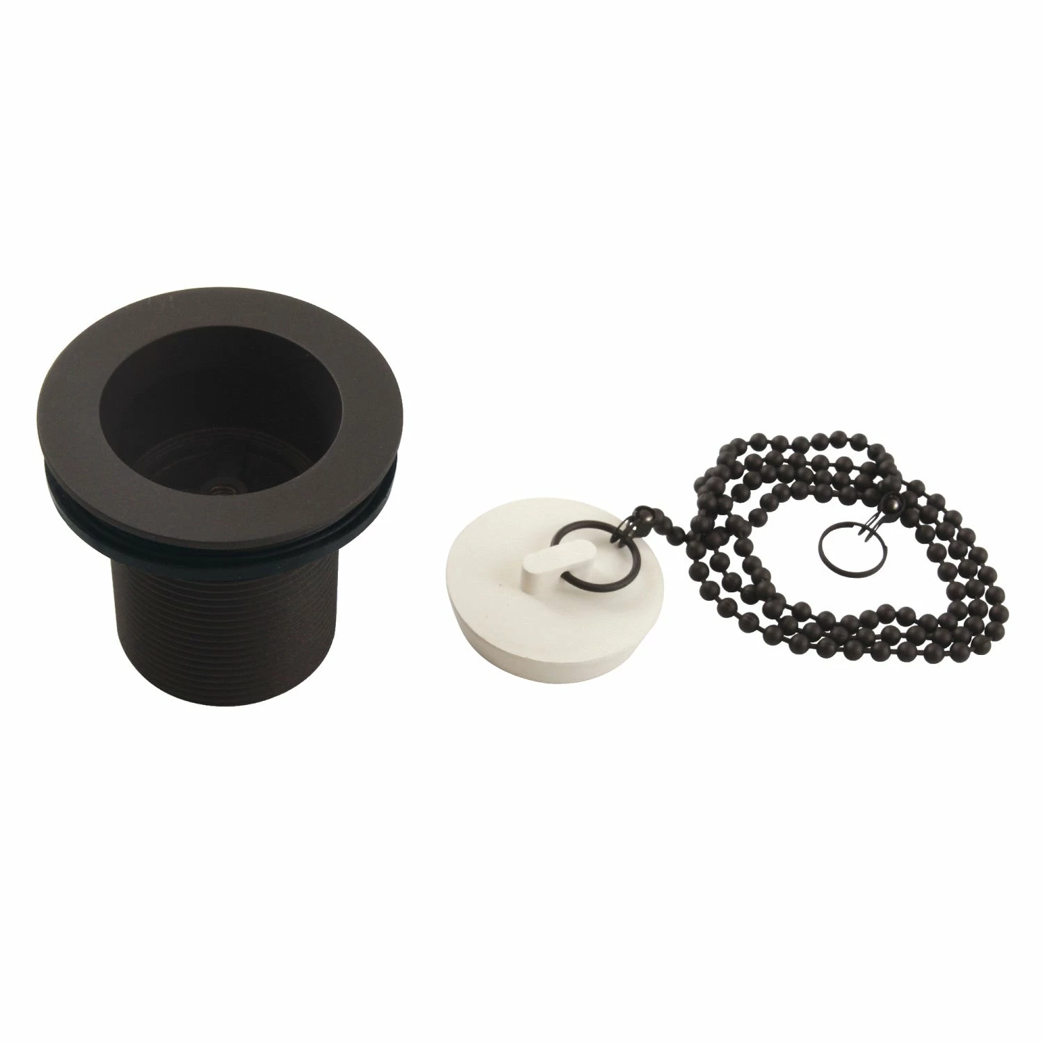 Made To Match DSP20ORB 1-1/2-Inch Chain And Stopper Tub Drain With 2-Inch Body Thread, Oil Rubbed Bronze