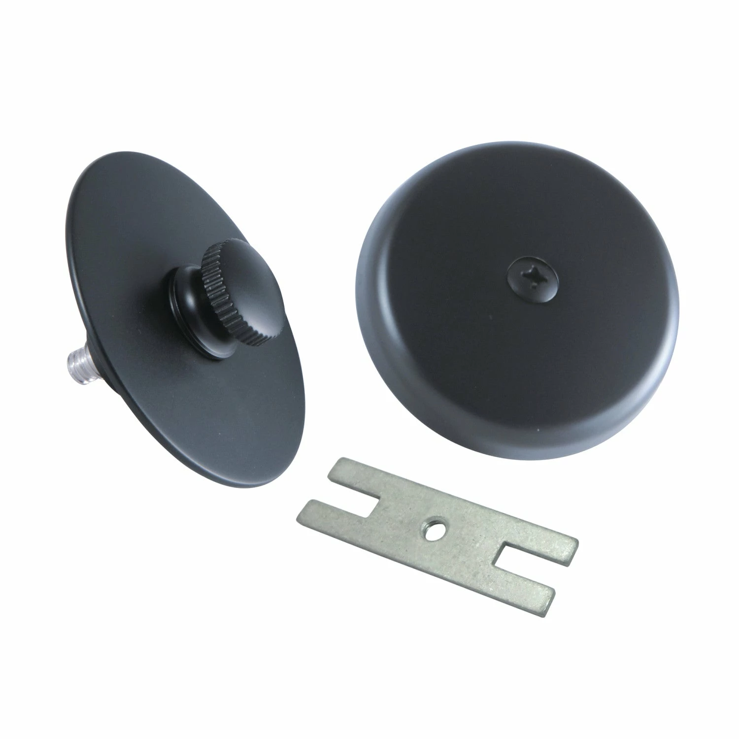 Trimscape DTL5303A0 Zinc Alloy Lift And Turn Tub Drain Replacement Trim Kit, Matte Black