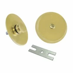 Trimscape DTL5303A2 Zinc Alloy Lift And Turn Tub Drain Replacement Trim Kit, Polished Brass