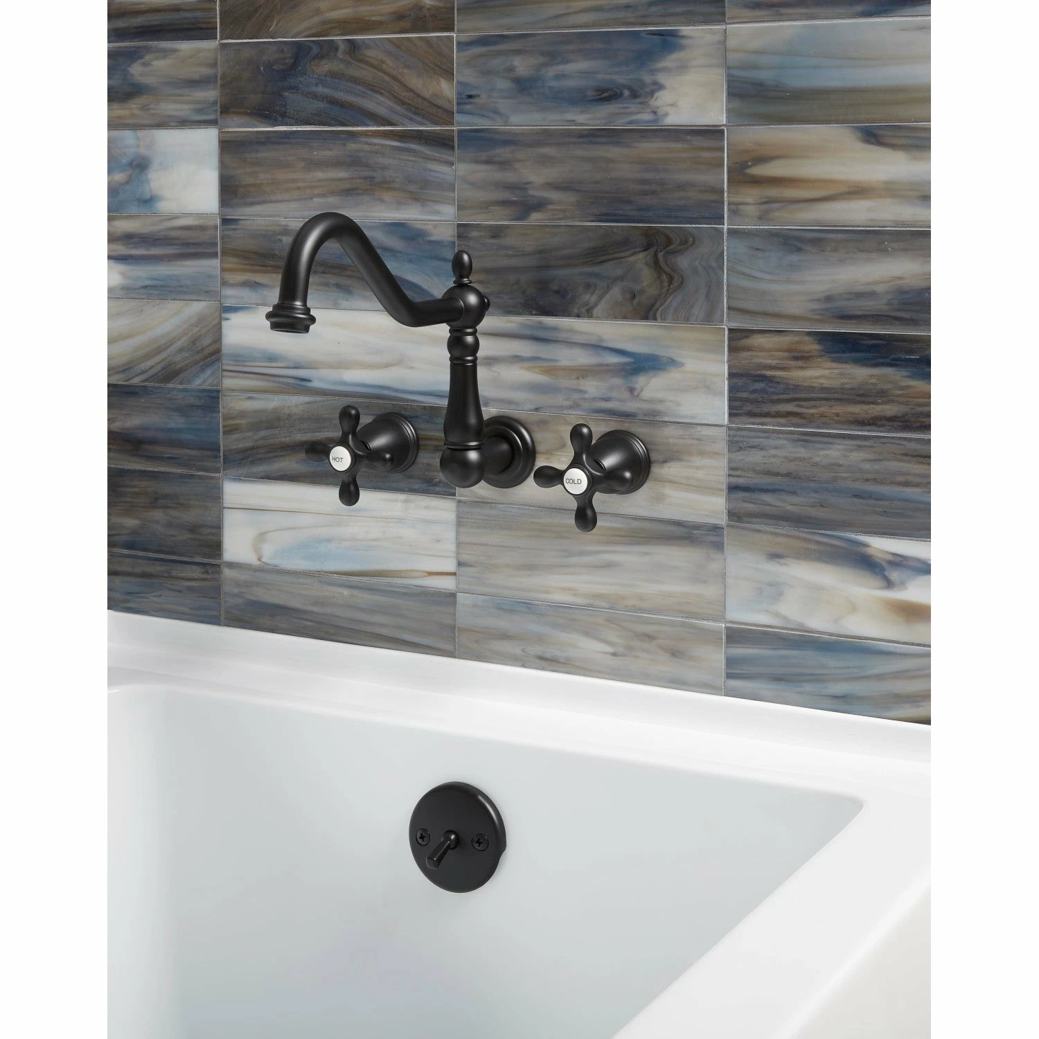 Trimscape DTL5305A0 Zinc Alloy Trip Lever Tub Drain Conversion Kit, Matte Black - Image 2