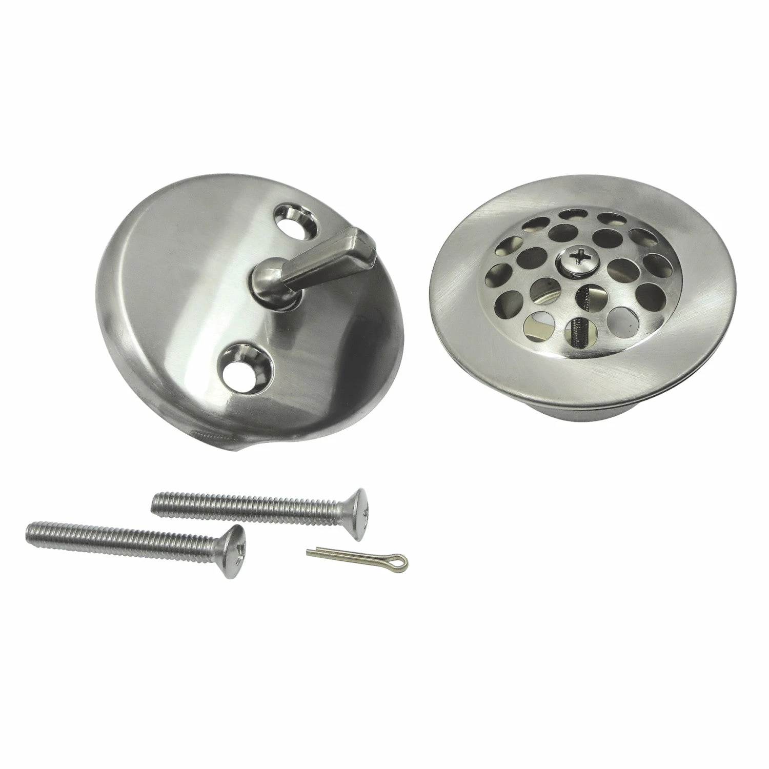 Trimscape DTL5305A8 Zinc Alloy Trip Lever Tub Drain Conversion Kit, Brushed Nickel