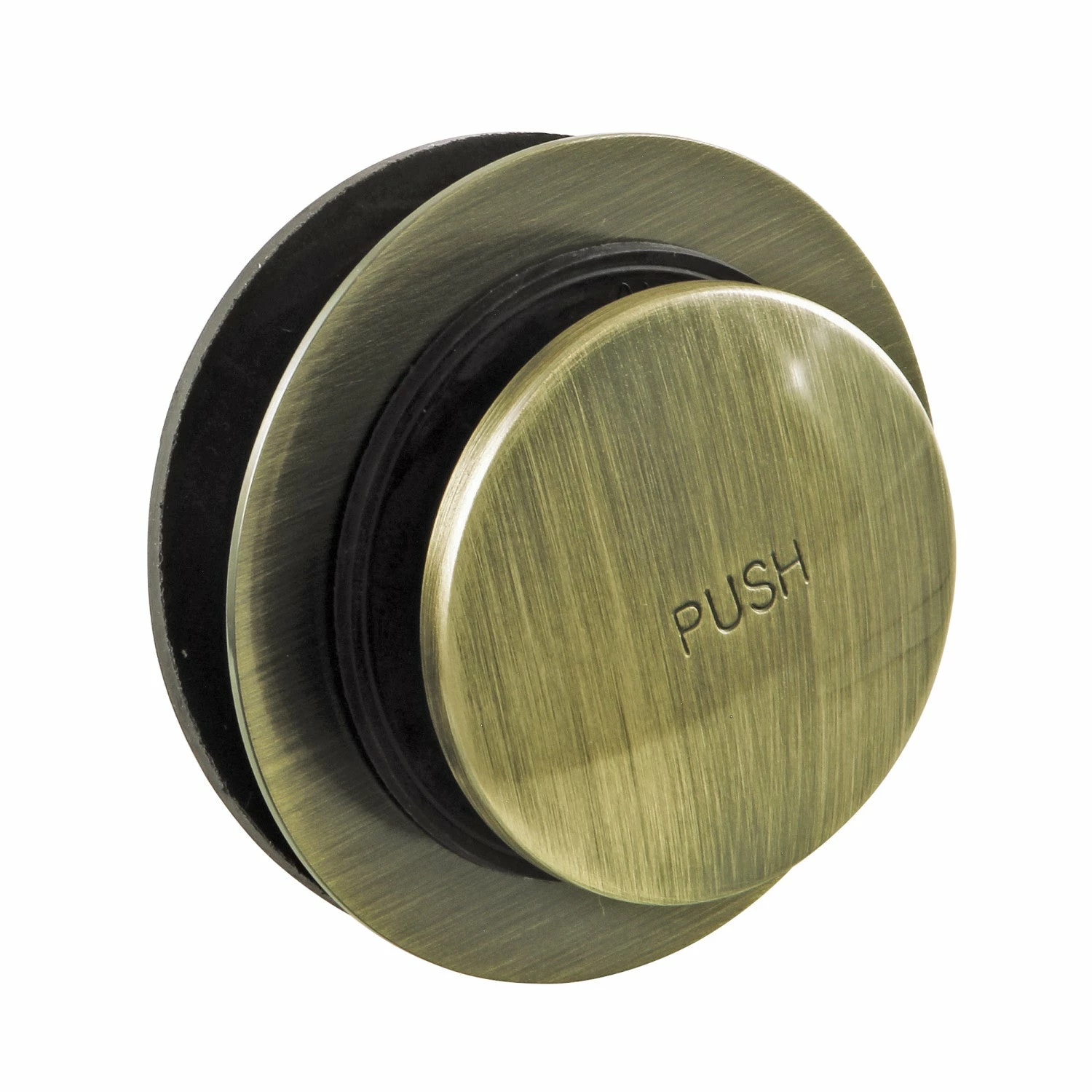 Made To Match DTT203 Brass Toe Touch Tub Drain, Antique Brass