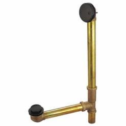 Made To Match DTT2165 21-Inch Brass Toe Touch Tub Waste And Overflow, Oil Rubbed Bronze