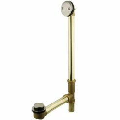 Made To Match DTT2188 23-Inch Brass Toe Touch Tub Waste And Overflow, Brushed Nickel