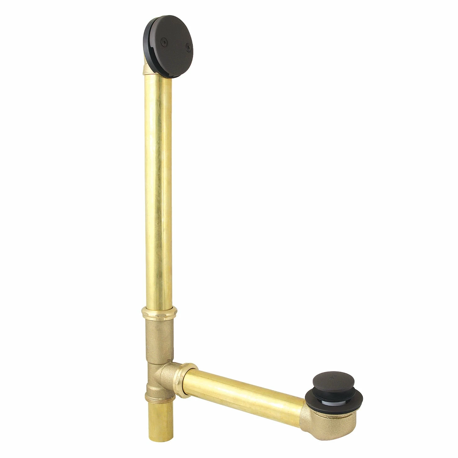 Made To Match DTT2205 25-Inch Brass Toe Touch Tub Waste And Overflow, Oil Rubbed Bronze
