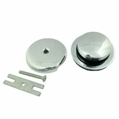 Trimscape DTT5302A1 Zinc Alloy Alloy Toe Touch Tub Drain Conversion Kit, Polished Chrome