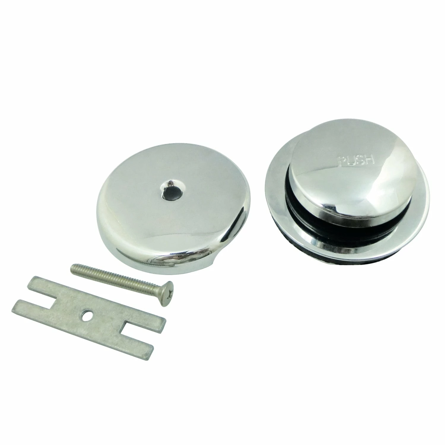 Trimscape DTT5302A1 Zinc Alloy Alloy Toe Touch Tub Drain Conversion Kit, Polished Chrome