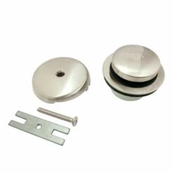 Trimscape DTT5302A6 Zinc Alloy Toe Touch Tub Drain Conversion Kit, Polished Nickel