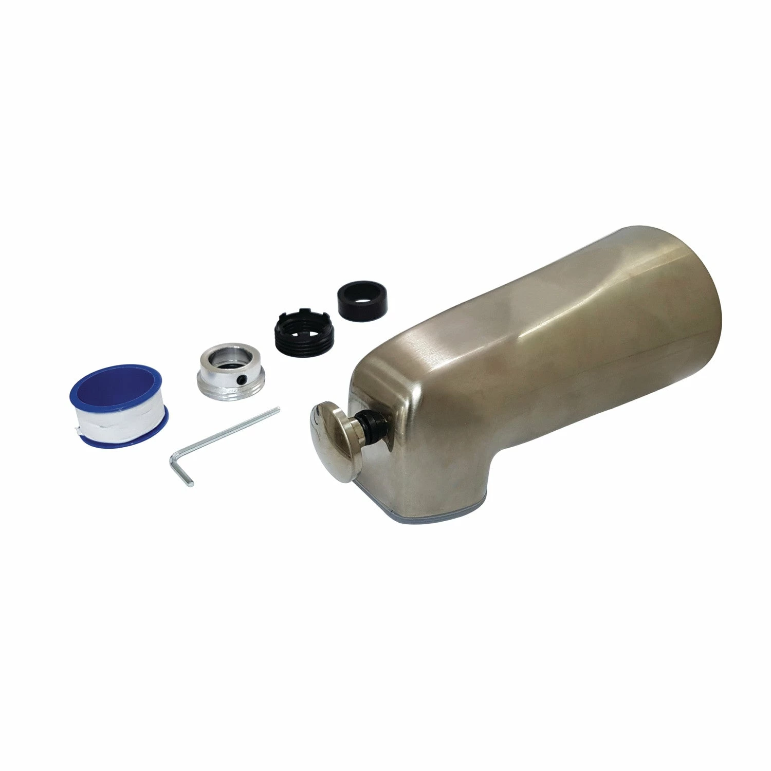 Shower Scape K1263A8 5-1/2 Inch Universal Diverter Tub Spout, Brushed Nickel