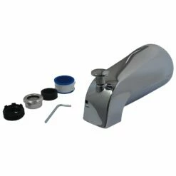 Shower Scape K1273A1 5-3/8 Inch Universal Diverter Tub Spout, Polished Chrome