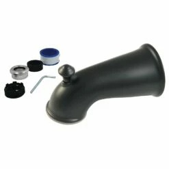 Shower Scape K1275A0 6-Inch Universal Diverter Tub Spout, Matte Black