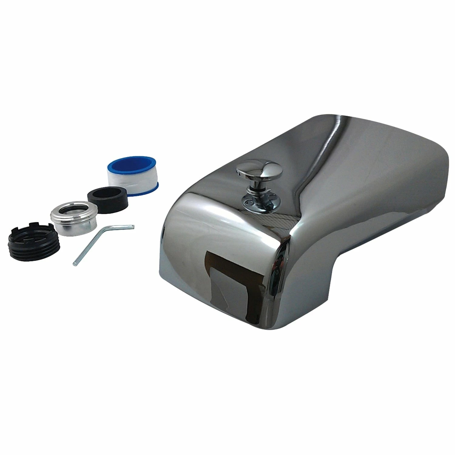 Shower Scape K1293A1 6-Inch Universal Diverter Tub Spout, Polished Chrome