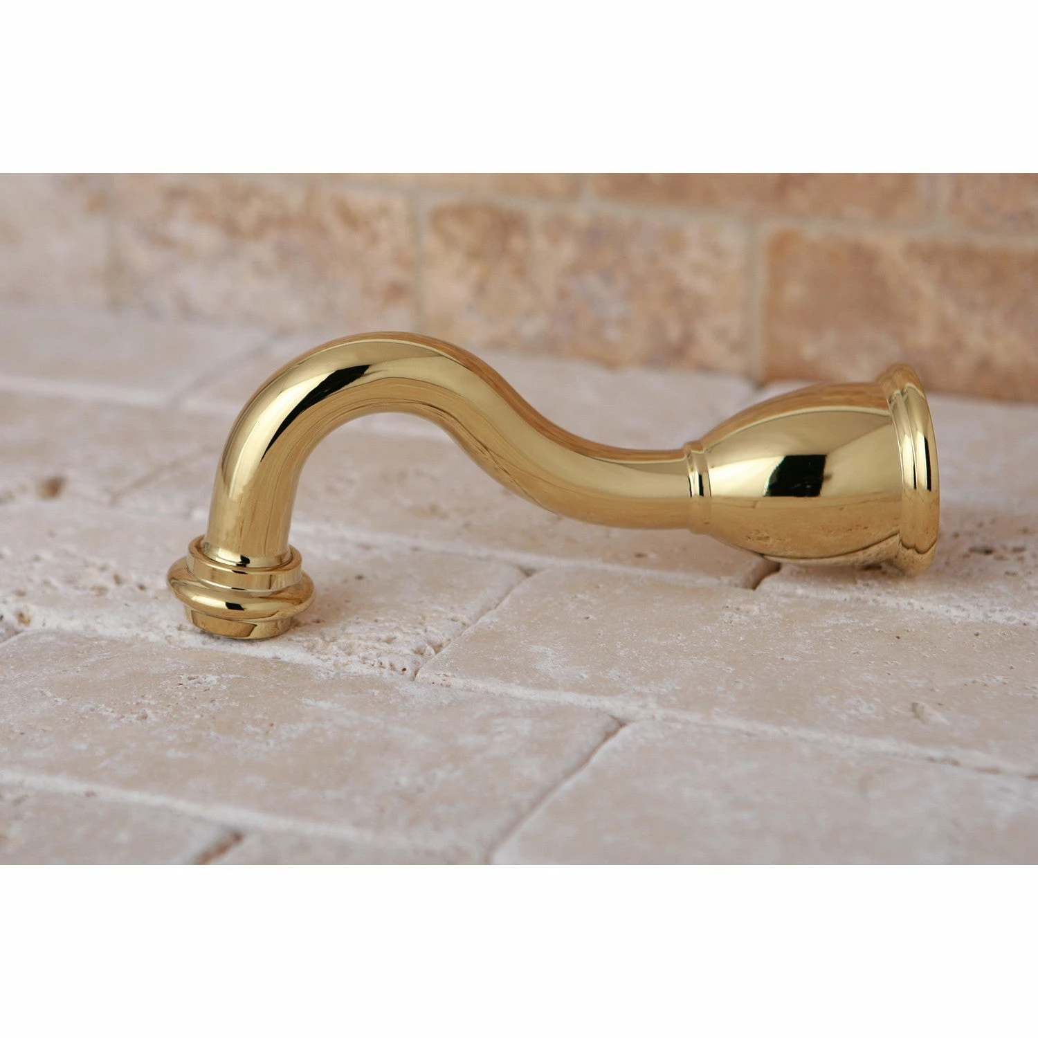 Shower Scape K1687A2 6-Inch Non-Diverter Tub Spout, Polished Brass - Image 2